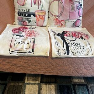 4 Glamour pillowcases